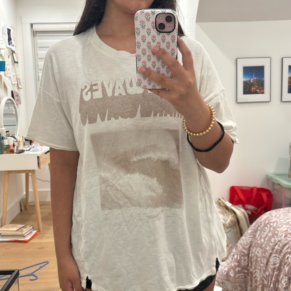 Aerie White Short Sleeve Tee